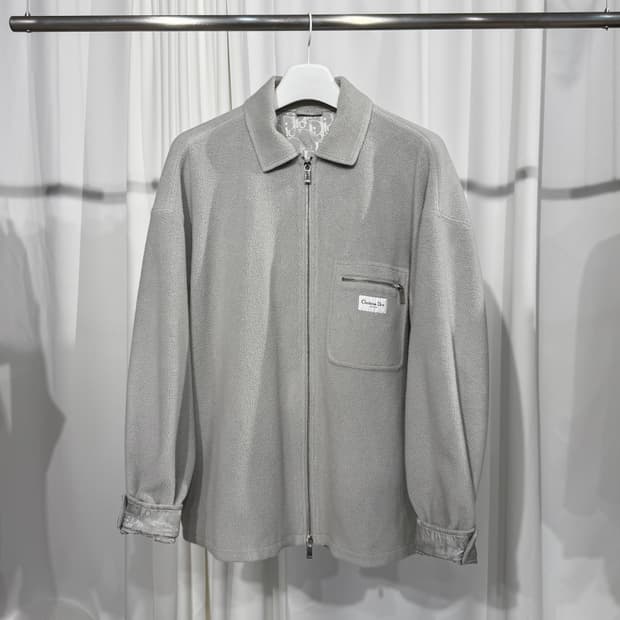 (2XL) 디올 오블리크 꾸뛰르 플리스 집업 자켓