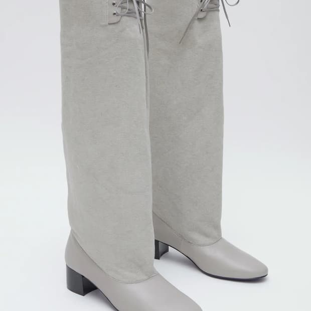 [37,38,39]팔로마울 Victoria canvas 레이스업 부츠