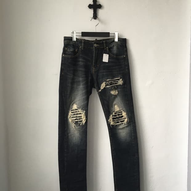amiri Damage point denim pants
