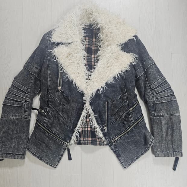 LeShop Jeans 데님 뽀글이 무스탕 S