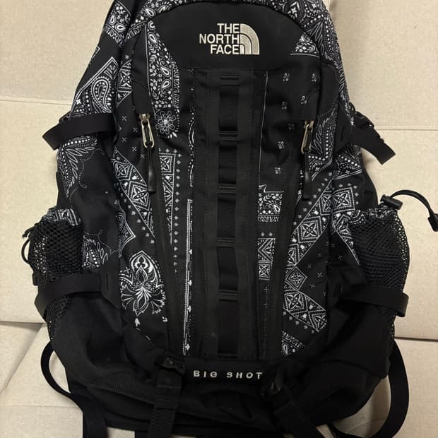 노스페이스 빅샷 페이즐리 블랙