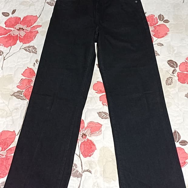 플랙 블랙진 실측31인치 기장105