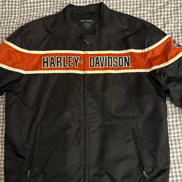 할리데이비슨 블랙 레이싱 자켓