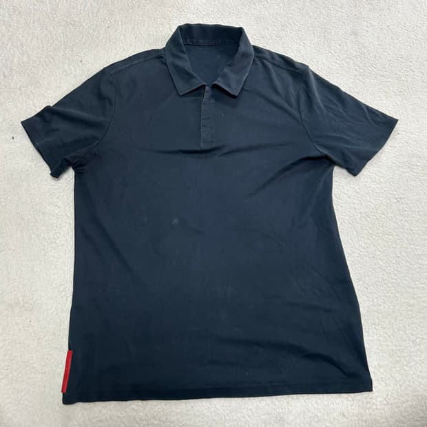prada sport 2007 red tab pk t-shirt