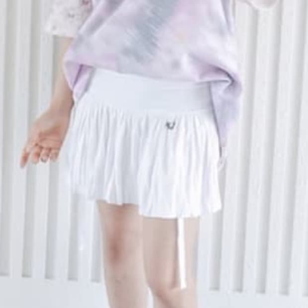구해요) 샵페어리 드레이프 리본 스커트 화이트