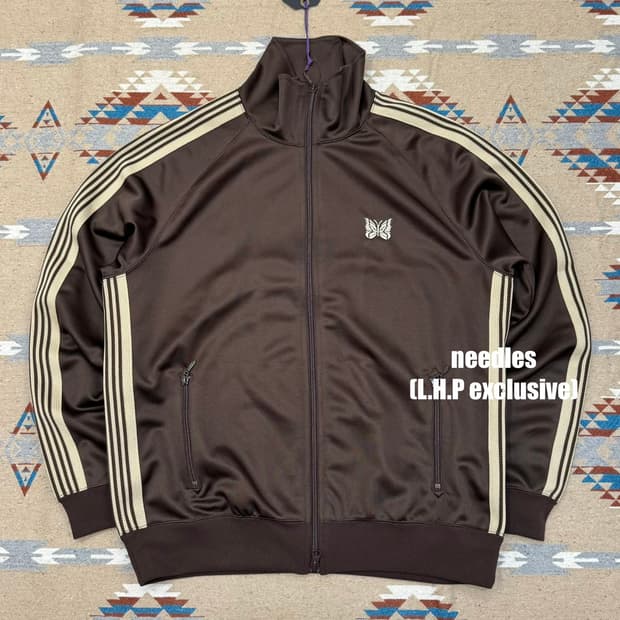 [L] 니들스 x LHP 트랙 자켓 폴리 스무스 브라운