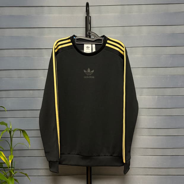 아디다스 블랙 파이어버드 삼선 맨투맨 M