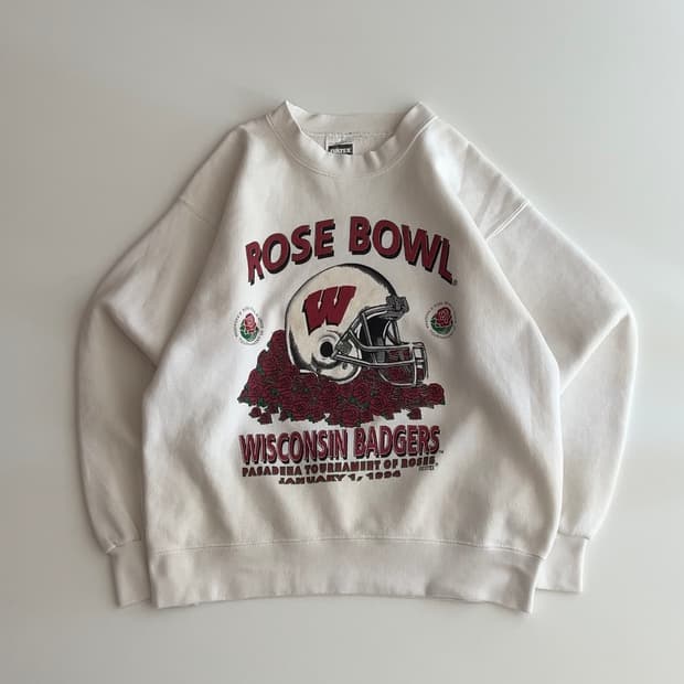 빈티지 USA TULTEX 위스콘신 배저스 스웻셔츠 L