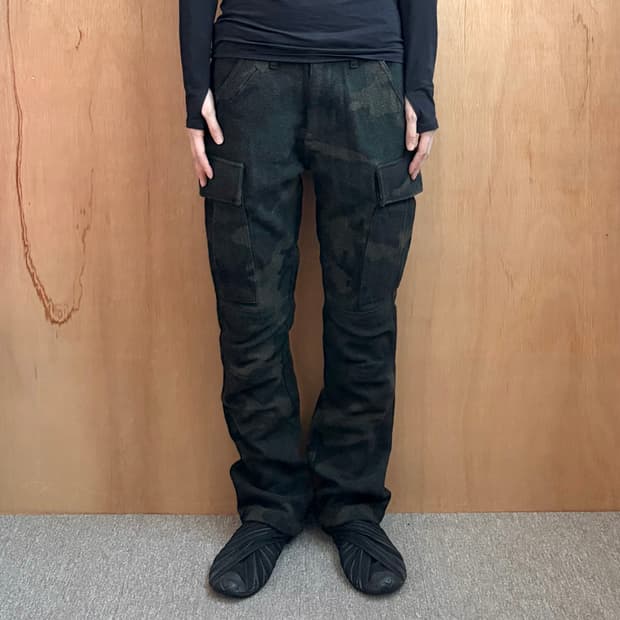 marka 카모 울 카고팬츠