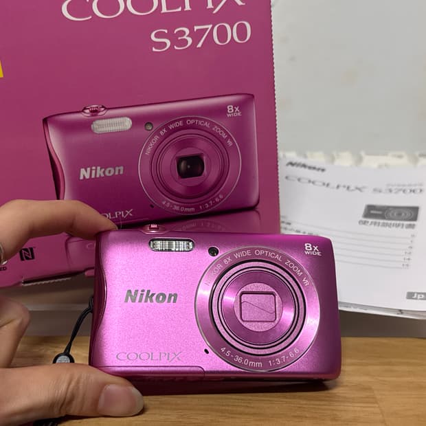 [미품] 니콘 쿨픽스 S3700(S3600) 핑크 빈티지 디카