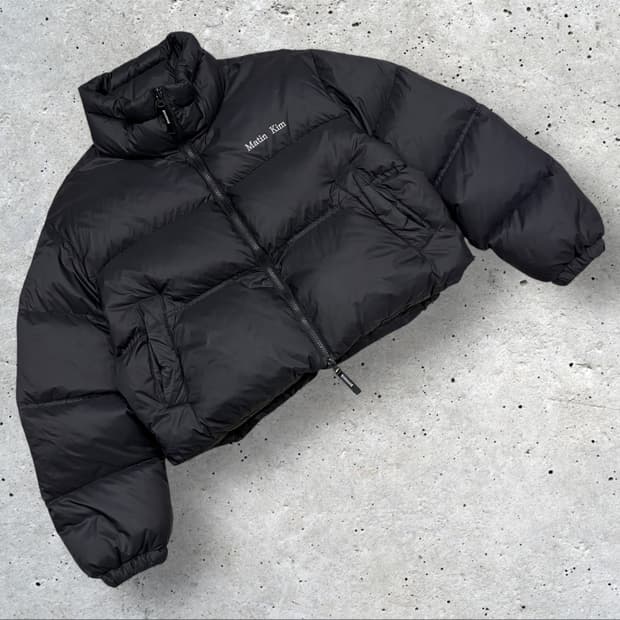 [F] 마뗑킴 하이넥 블랙 숏패딩 C271