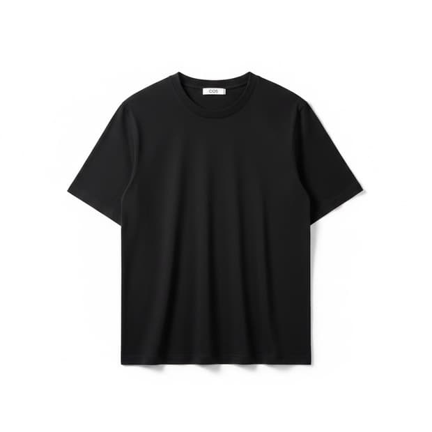 COS 코스 블랙 반팔 티셔츠 L