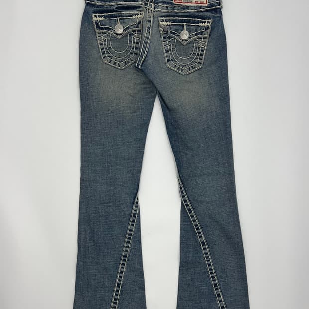 트루릴리젼 스티치 부츠컷 데님팬츠