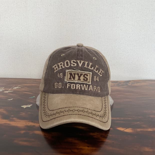 빈티지 디테일 캡모자 