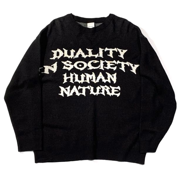 가터 갤러리 스펠로고 라운드 니트