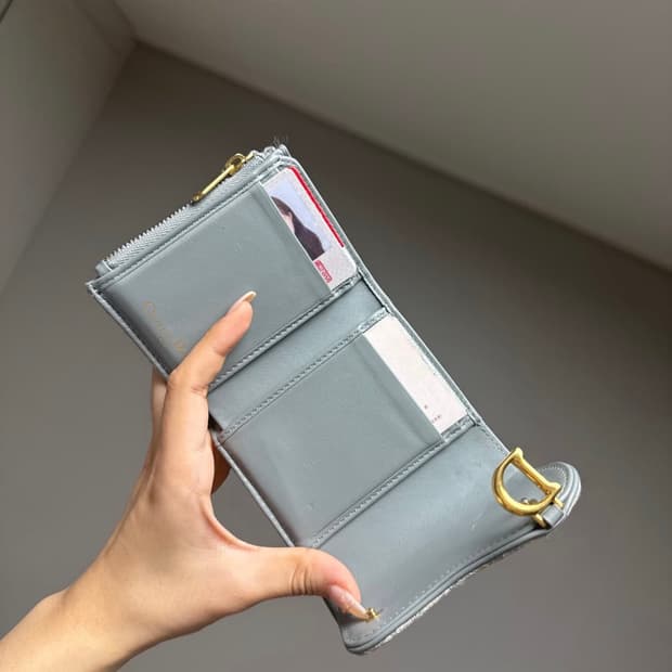 디올 오블리크 반지갑