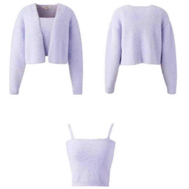 유어네임히얼 촉촉이 가디건 세트 라벤더