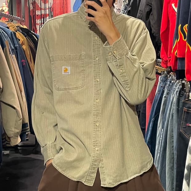 [IM] carhartt 칼하트 베이지 긴팔셔츠
