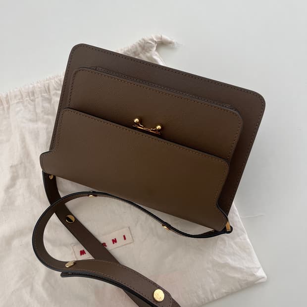 마르니 트렁크 미듐 브라운