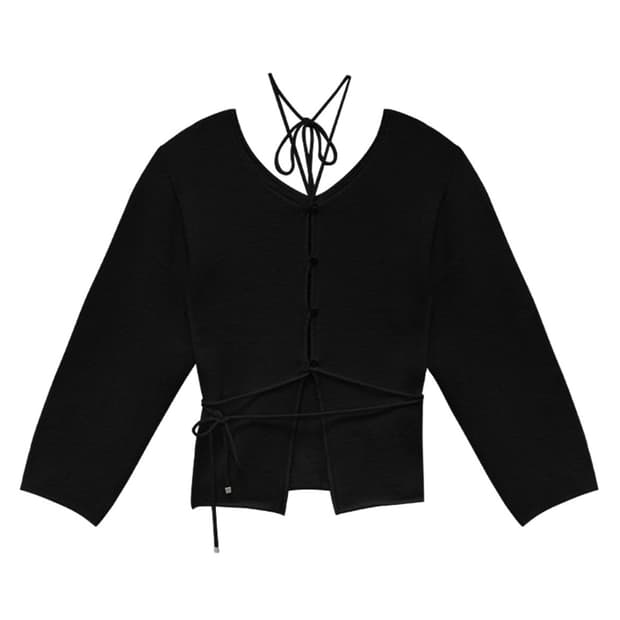 [트리밍버드] 투웨이 니트 블랙