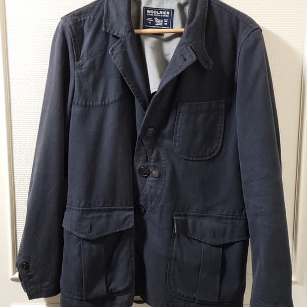 울리치 네이비 면 혼방 자켓 M 사이즈