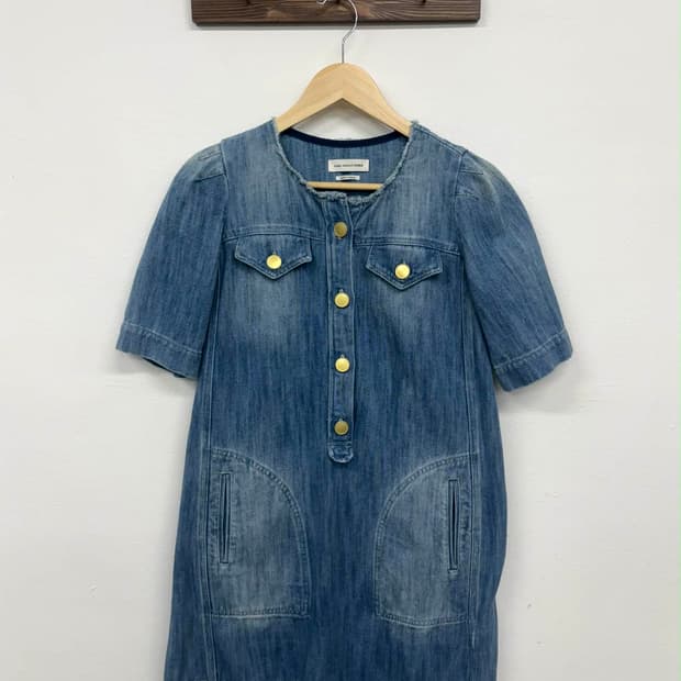 [36] 이자벨마랑 데님 하프 원피스