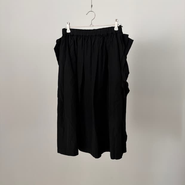 Gathered Ruffle Panel Skirt