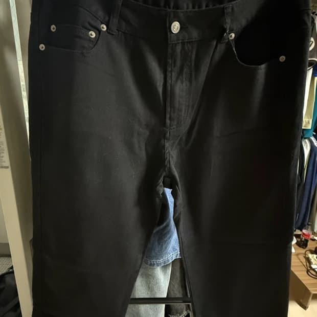 새상품 XL 펜필드 블랙 데님 팬츠