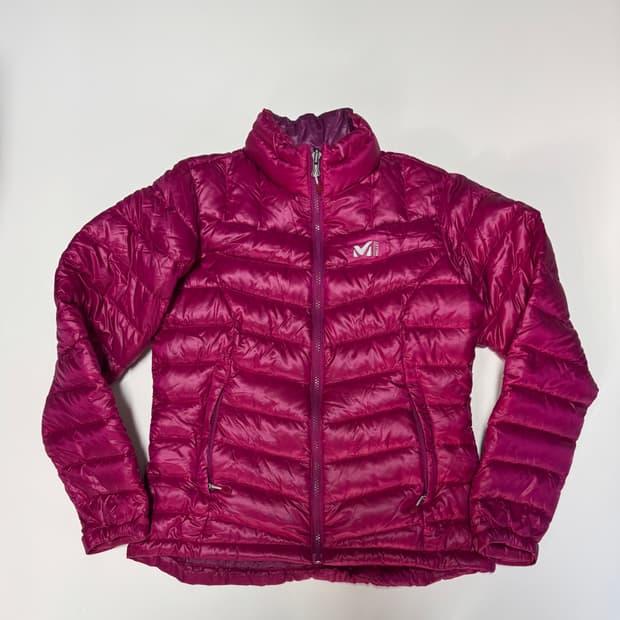 여성 밀레 구스다운 경량 패딩 자켓 S 핑크