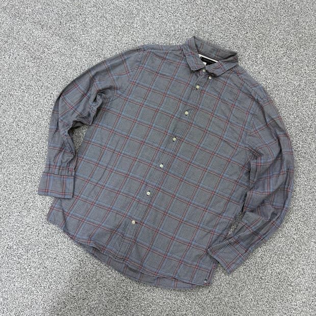 M 타미힐피거 남성 체크 셔츠 남방 0317J