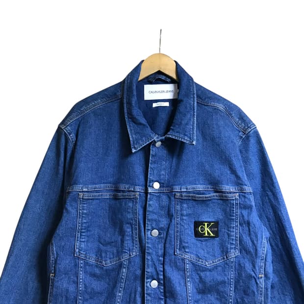 캘빈클라인 데님 청 자켓