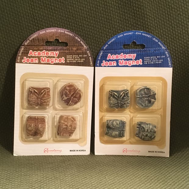 [고전문구] 빈티지 y2k 데님 마그넷