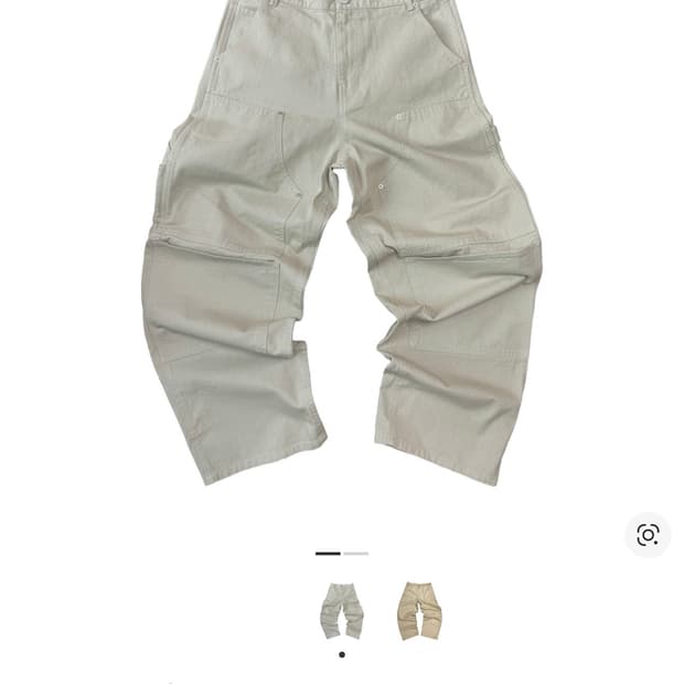 아오이로 커티드 더블니 팬츠 라이트 세이지 새상품