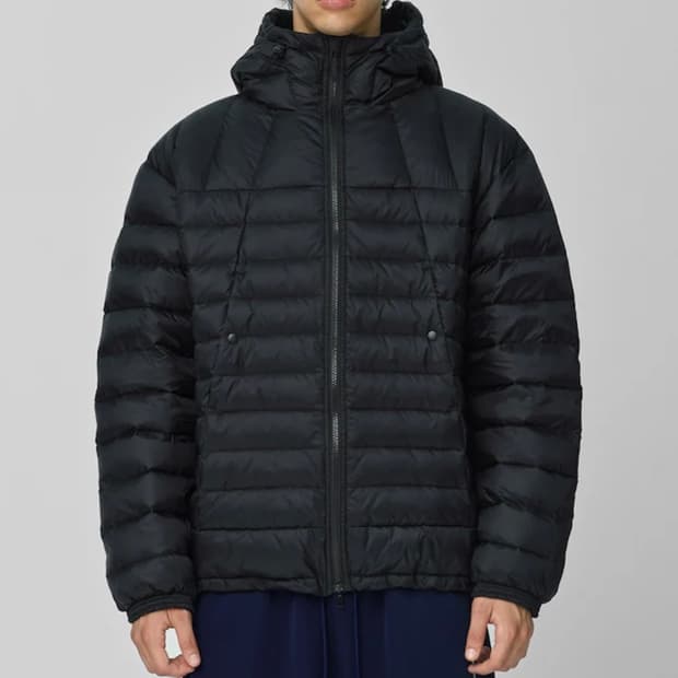 밀로아카이브 라이트솔린 경량패딩 블랙