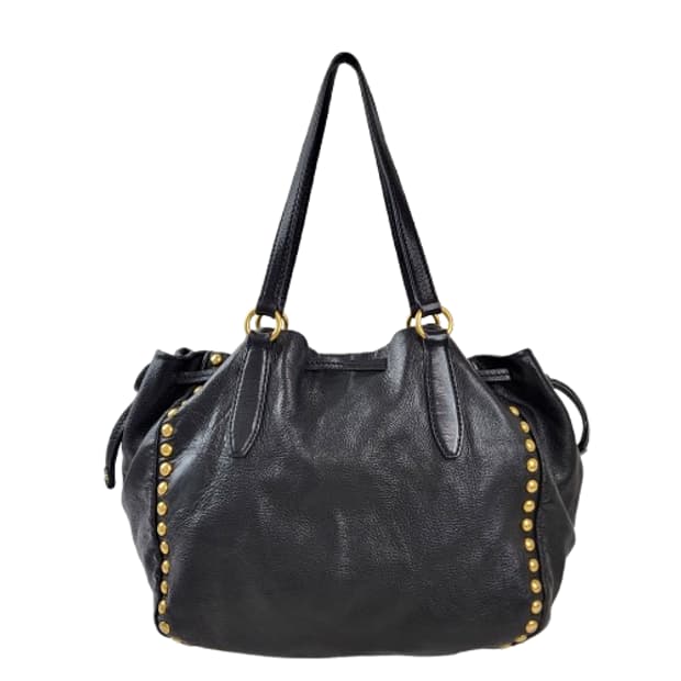 정품 미우미우 비텔로 다이노 스터드 블랙 숄더백