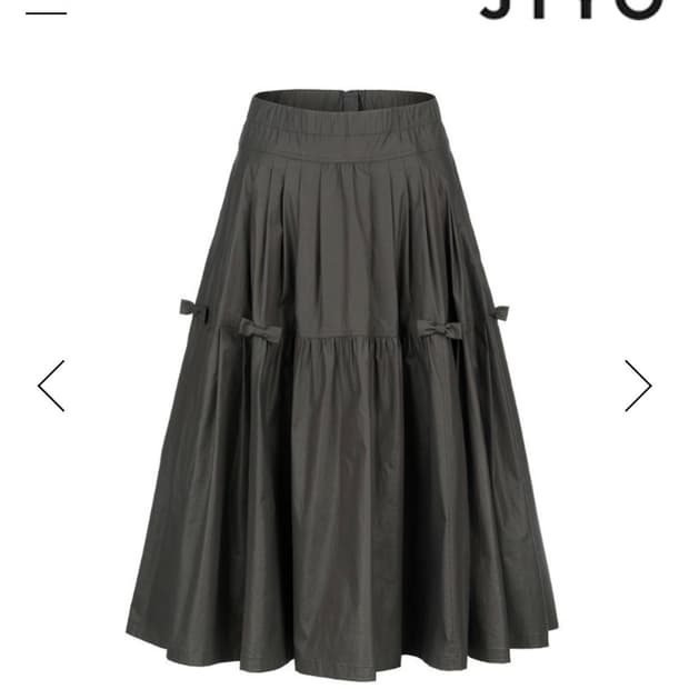 XS) 지요 JIYO 앙투아네트 리본 스커트 블랙