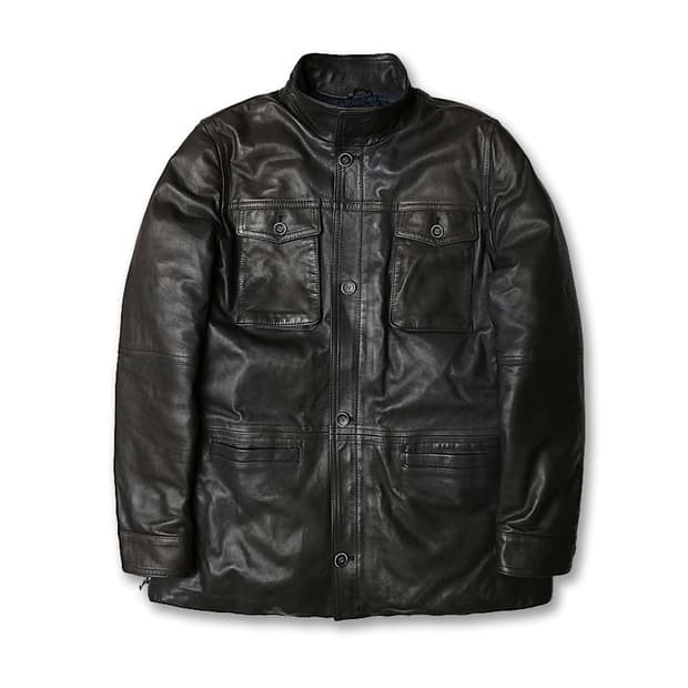 엠메띠 [Emmeti] 양가죽 레더 이태리 럭셔리 다운 패딩 자켓