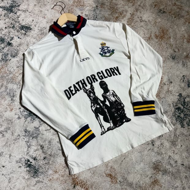 폴로 빈티지 death or glory 커스텀 카라 슬리브