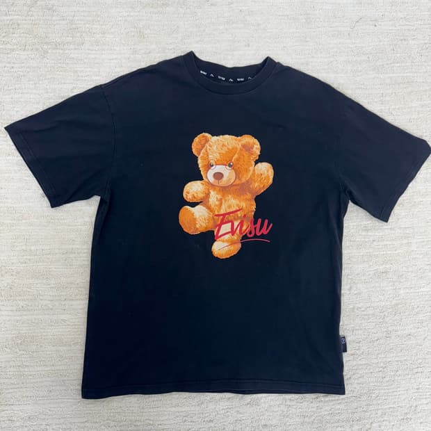 •EVISU 에비수 곰돌이 반팔 티셔츠 