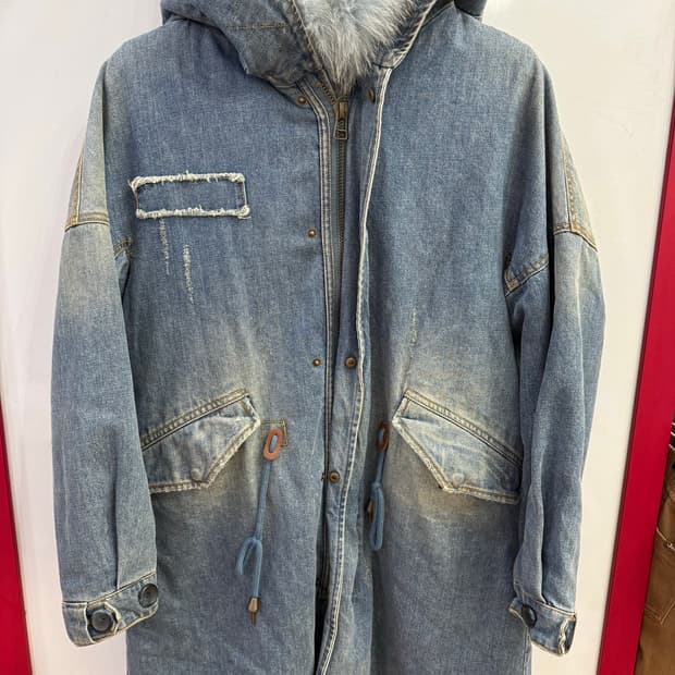 SPRUNG FRERES 데님 퍼 야상 M