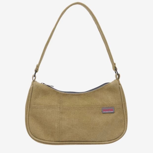 스컬프터 Twill Hobo Bag Carmel