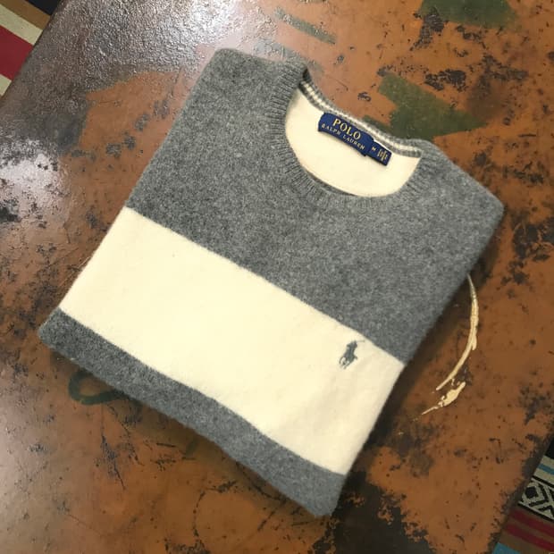 폴로랄프로렌 아이보리 컬러링 니트 남성 97 여성 55 66