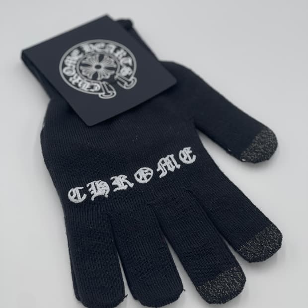 크롬하츠 체크 매이트 워크 글러브 블랙 M사이즈