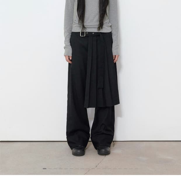 보헤미안서울 SOFT COWL HOOD T, MELANGE GRAY