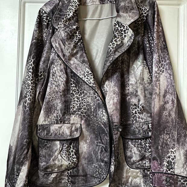 오리엔탈 고스펑크 호피 자켓