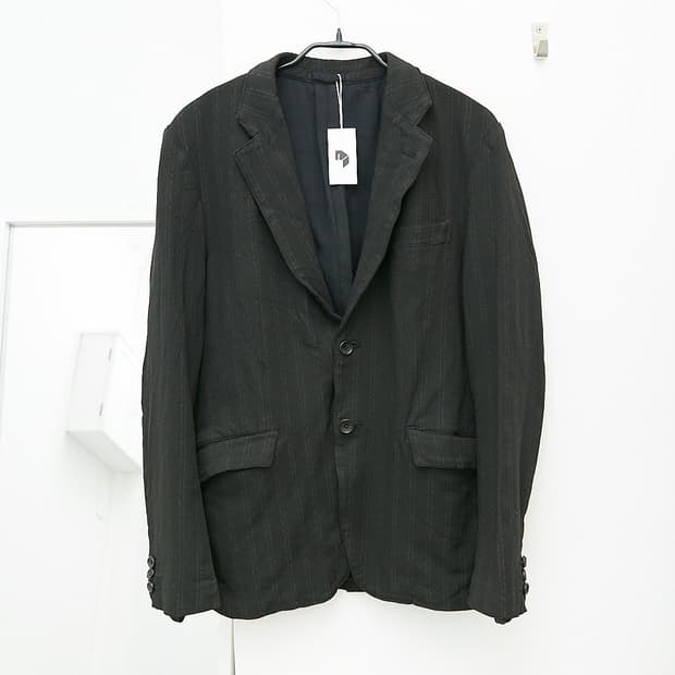 Boiled Polyester Stripe Blazer