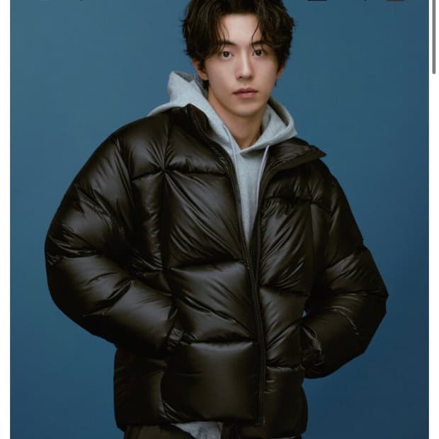 아이더 에드온 남성 아트 푸퍼 다운 블랙