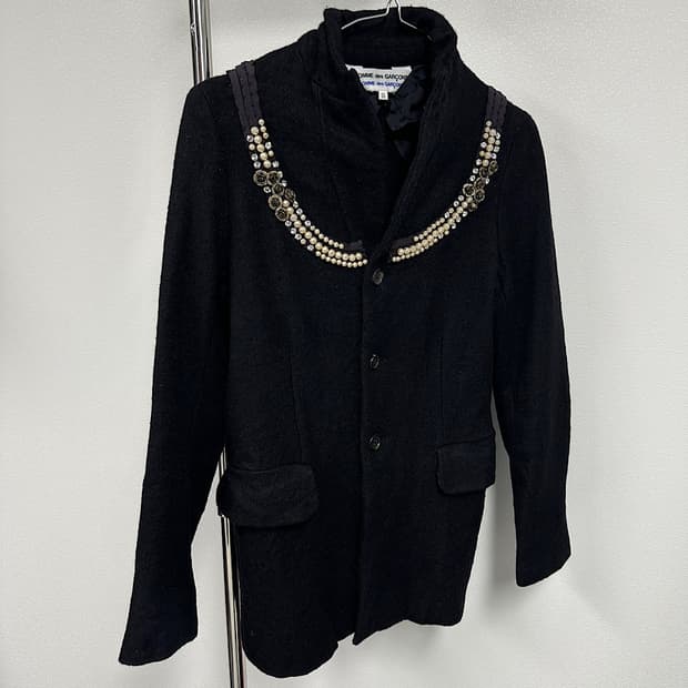 꼼데가르송 울 축융 자켓