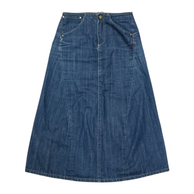 리바이스 빈티지 엔지니어드 청 데님 롱스커트 치마