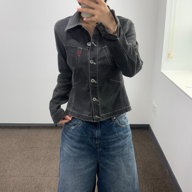 Guess jeans 게스 진스 블랙 데님 자켓